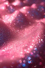 A sparkling pink abstract background with glowing bokeh lights, adding a touch of luxury and magic.
