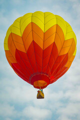 Fototapeta premium Hot Air Balloon in Flight