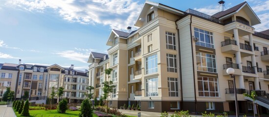modern apartment building. Multi Storey modern