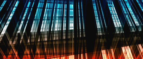 abstract futuristic blue and orange background