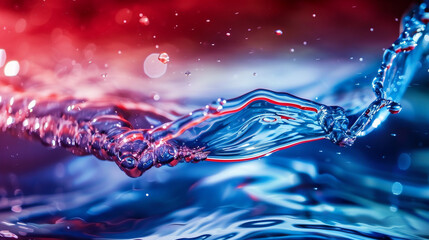 Close-up photo of a red rose with water droplets on its petals.
