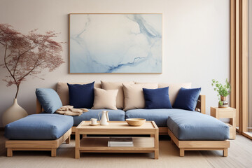Fototapeta na wymiar corner sofa modern living room interior design
