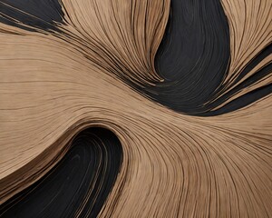 Swirling Wood Sculpture