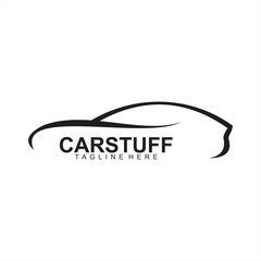 Gradient car service modern logo template