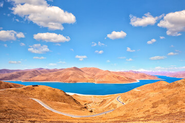Lake Yamdrok Yumtco - one of the three sacred Tibet lakes - 748232014