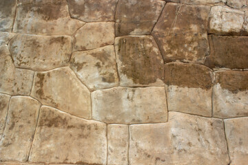 textura de piedras de construccion inka - obrazy, fototapety, plakaty