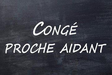 Obraz premium Congé proche aidant tableau