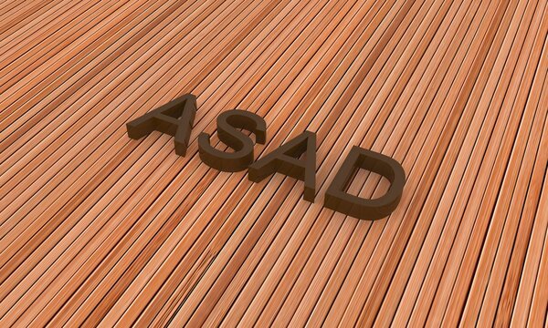 3d name for Asad, wooden wallpaper, background, desktop back cover