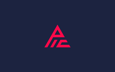 letter pic triangle logo icon design vector design template inspiration