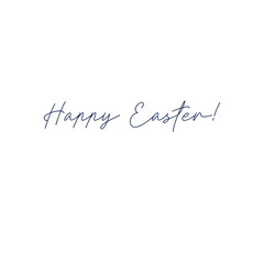 Happy Easter quote lettering