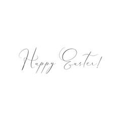 Happy Easter quote lettering