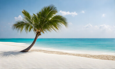 Tranquil Azure Ocean Beach Scene