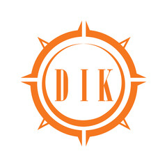 DIK letter design. DIK letter technology logo design on white background. DIK Monogram logo design for entrepreneur and business.