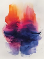 Colorful Abstract Watercolor Painting Generative AI