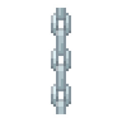 Pixel illustration of seamless chains