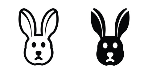 Rabbit icon. sign for mobile concept and web design. vector illustration
