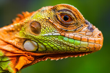 Iguana is a genus of herbivorous lizards that are native to tropical areas of Mexico, Central America, South America, and the Caribbean