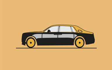 Car vector flat illustration