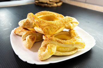 Puff Pastry Pineapple tarts. Pastry. food concept. diet