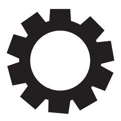Gear vector logo icon template. Machine, progress, teamwork