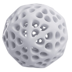 white ball isolated on white