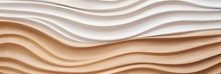 Wood artwork background – abstract wood texture with wave design forming a stylish harmonic background
