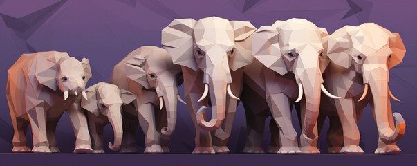 Elephants painting on digital screens illustrating the blend of art education and animal therapy origami