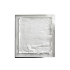 white stone on white background