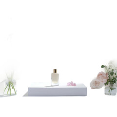 spa still life with towel and candle