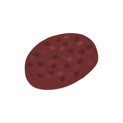 おはぎ(つぶあん)の手描きカラーイラストアイコン
