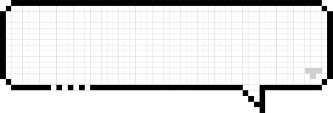 8bit retro game pixel speech bubble balloon icon sticker memo keyword planner text box banner, flat png transparent element design