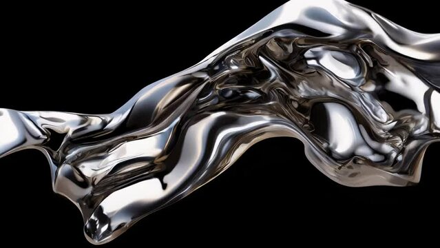 A metal object on a black background, suitable for industrial concepts.