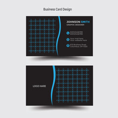 Modern corporate business card design template