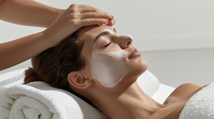 Spa Facial Treatment and Relaxation