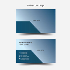 Modern corporate business card design template