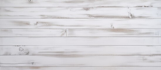 Fototapeta premium A white wood plank wall in a home interior design setting, showcasing the texture and color of the wooden surface. The wall adds a touch of elegance and warmth to the room.