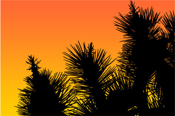 ramas, arboles, siluetas, vegetacion, roble, bosque, paisaje, vector, hojas, abstracto, sauce, tronco, malesa, pegatina