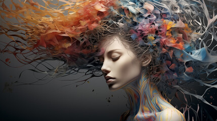 Neural networks of creativity.Wallpaper Backgound