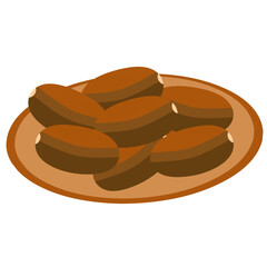Dates Fruit Illustration