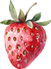 Watercolor Strawberry - 748263290