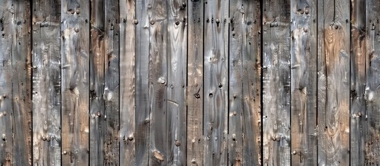 wooden wall made of planks with cracks