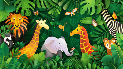 World Wildlife Day Illustration work. Ai Generated.