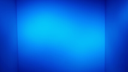 Empty Blue background design, Refraction of light and shadow in the backdrop of an open blue color inside the room, bright blue tone display blurred image to show cosmetic or technology products.
