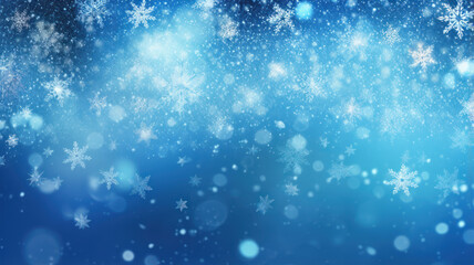Fototapeta premium Blue and Azure Winter Wonderland Background