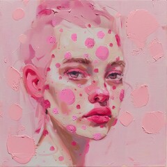 girl face design portrait.