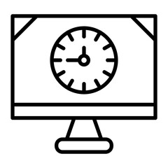 Web Performance Line Icon