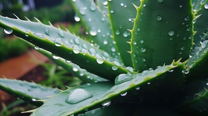 water droplets on a plant