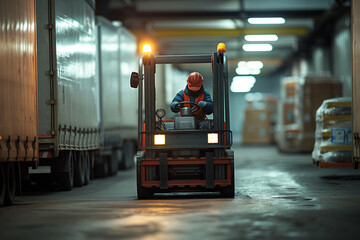 forklift operator at warehouse