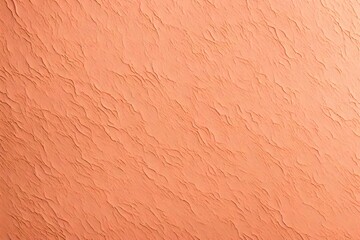 Hyperrealistic Close-Up of Peach fuzz color Textured wall.