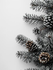 Fototapeta premium pine cones on a branch